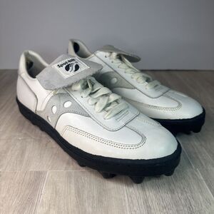 Spot Bilt Football Turf rubber Cleats Shoes Vintage white Men's 8 NWOTs no Box--